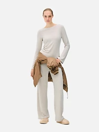 Scoop Neck Ruche Detail Top