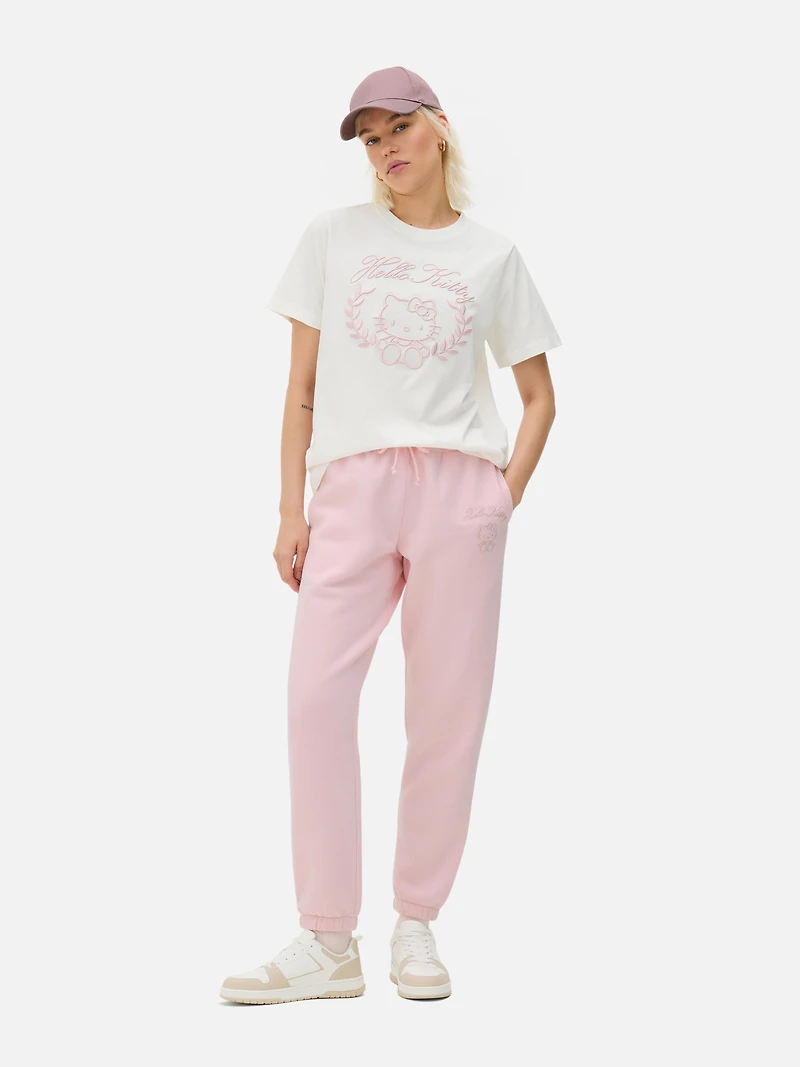 Hello Kitty Embossed Sweatpants