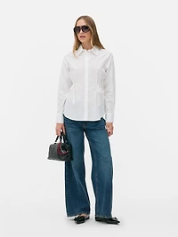 Rita Ora Cinch Detail Shirt