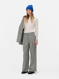Rita Ora Pleated Check Pants