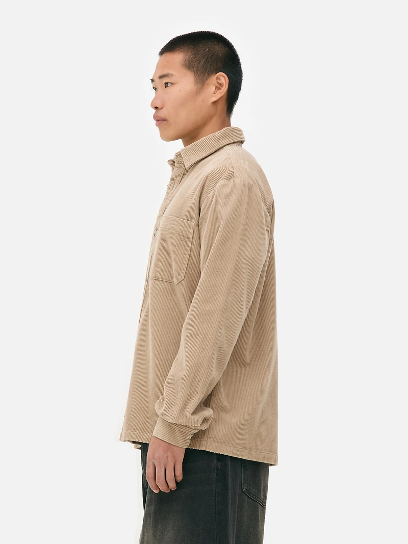 Button-Up Corduroy Overshirt