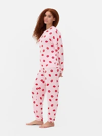 Lipstick Long Sleeve Pajama Set