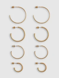 4pk Hoop Earrings