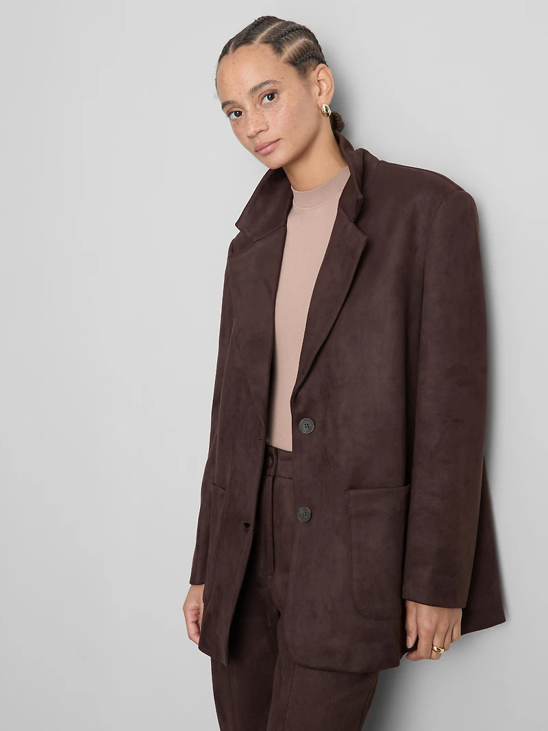 Paula Echevarría Faux Suede Blazer