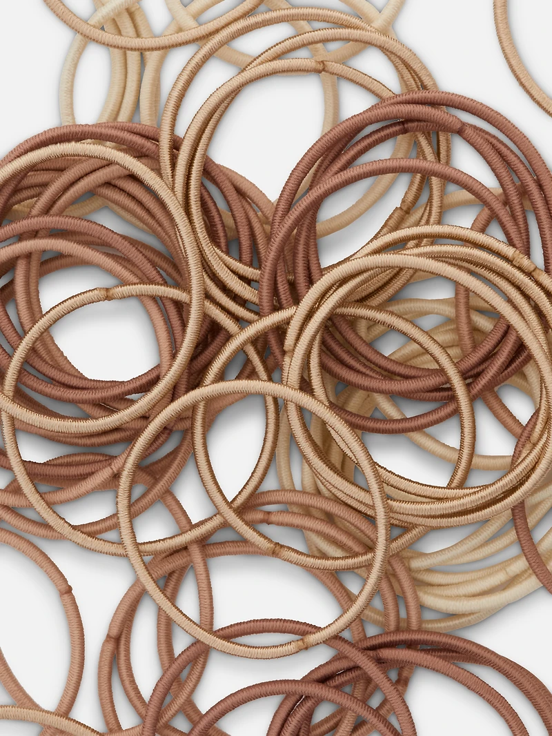 Women's Yellow 60-Pack Thick Elastic Hair Bands