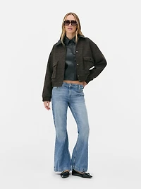 Rita Ora Deep Hem Flared Jeans