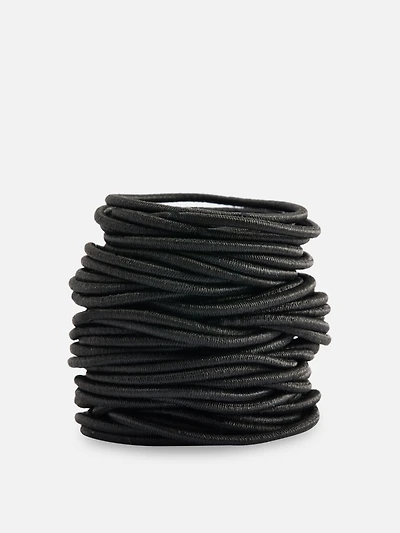 60-Pack Skinny Ponytail Holders