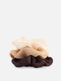 Women's Natural 3-Pack Crinkle Hair Scrunchies