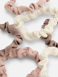 Women's Natural 6-Pack Micro Scrunchies