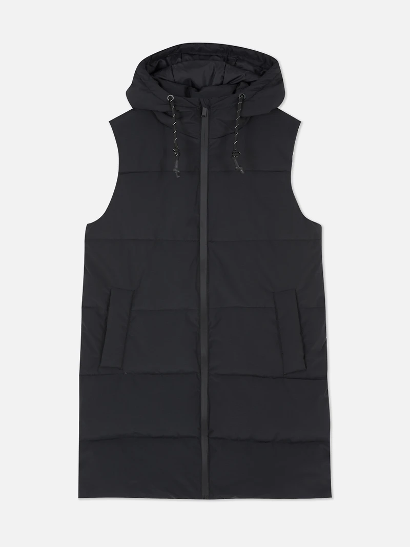 Longline Zip-Up Vest