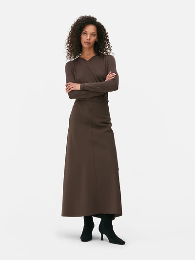 The Edit Essential Midi Skirt