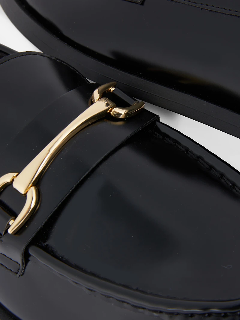 Patent Snaffle Loafers
