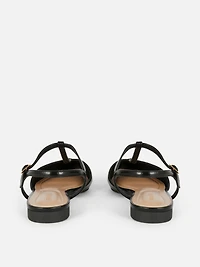 Pointed T-Bar Ballerina Flats