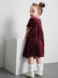0-36mths | Velvet Bow Dress
