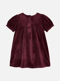 0-36mths | Velvet Bow Dress