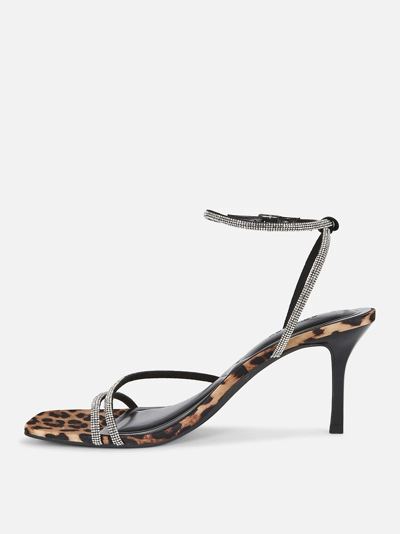 Diamante Strappy Heeled Sandal
