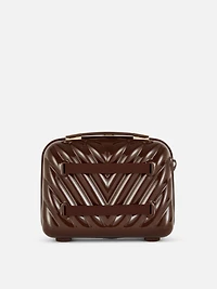 It Luggage Hard-Shell Chevron Makeup Case