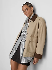 Cotton Denim Barn Jacket