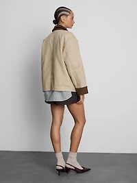 Cotton Denim Barn Jacket