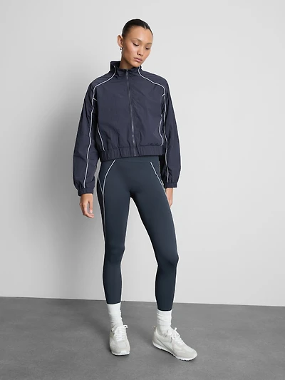 Contrast Piping Shell Jacket