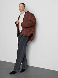 Paula Echevarría Satin Quilted Jacket