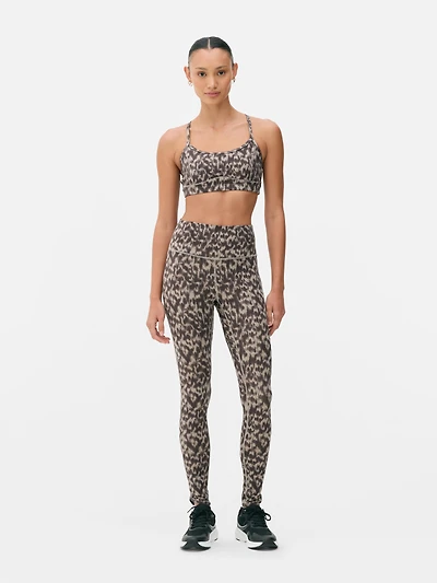 Printed Performance Crop Top