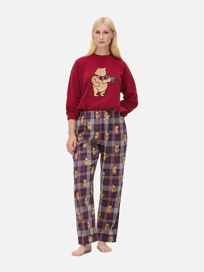 Disney’s Winnie The Pooh Tartan Pajama Bottoms