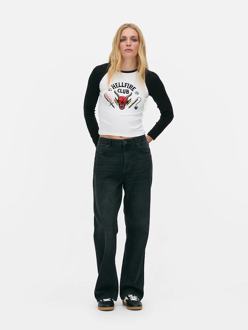 Stranger Things Long Sleeve Raglan T-Shirt