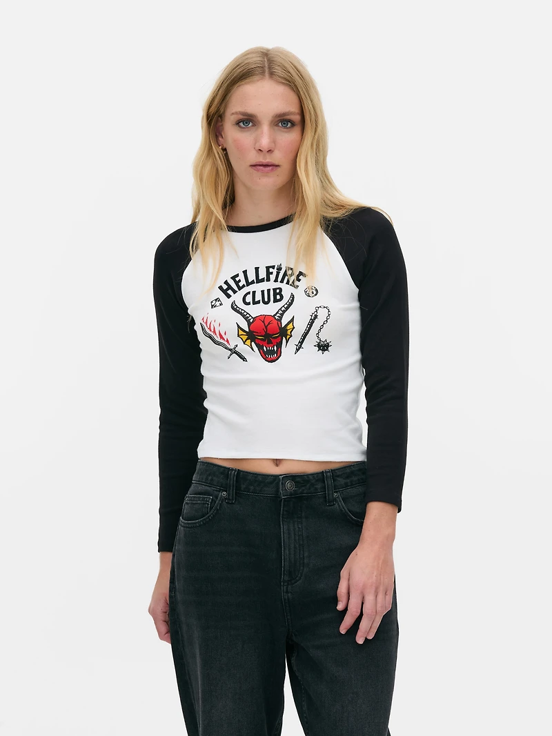 Stranger Things Long Sleeve Raglan T-Shirt
