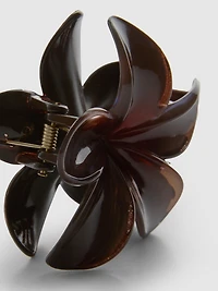 1pk Brown Orchid Claw Clip