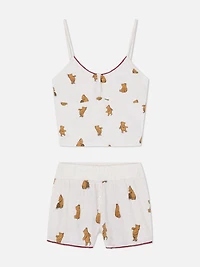 Disney’s Winnie The Pooh Shorty Pajama Set