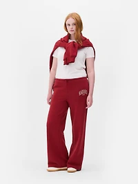 Harvard Drawstring Wide-Leg Joggers