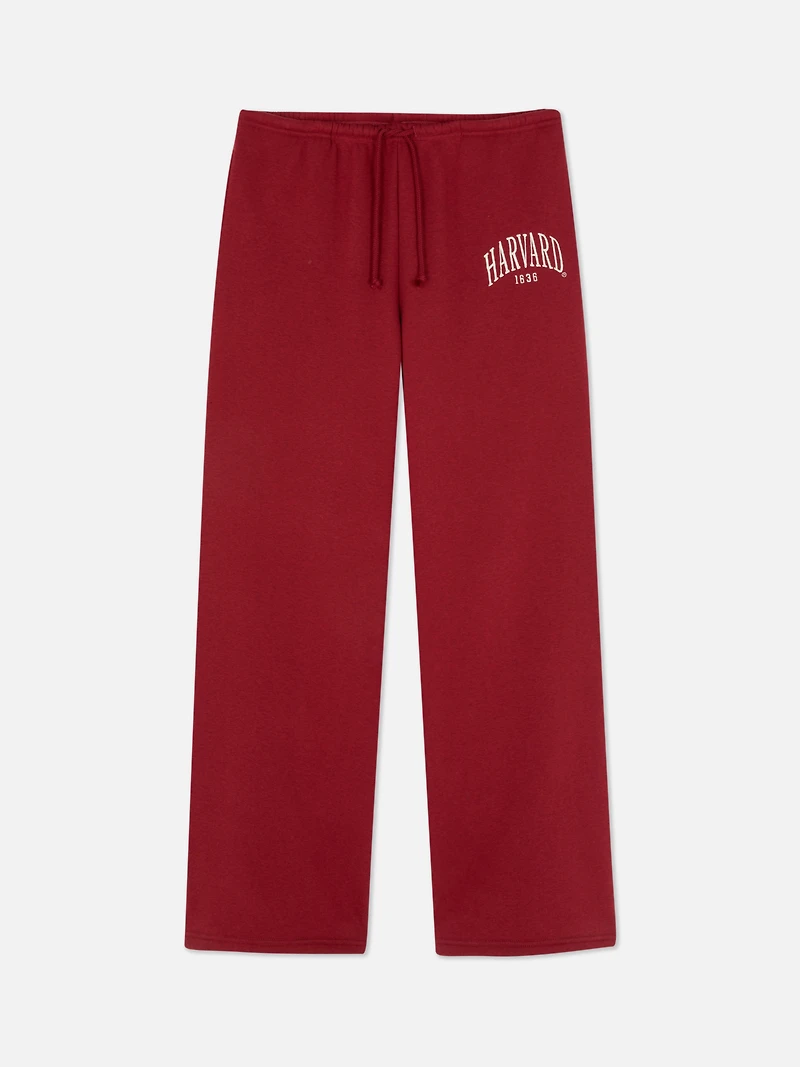 Harvard Drawstring Wide-Leg Joggers