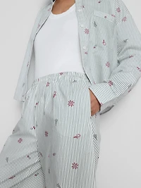 Christmas Striped Print Pajama Pants