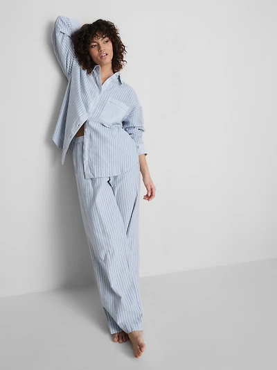 Cotton Woven Pajama Shirt