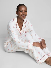 Christmas Printed Boyfriend Pajamas