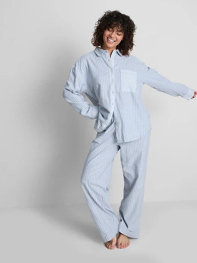 Cotton Woven Pajama Bottoms