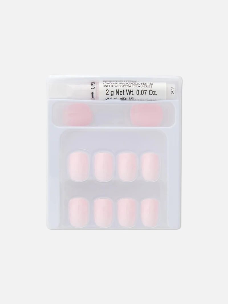 PS... Square Gloss Faux Nails