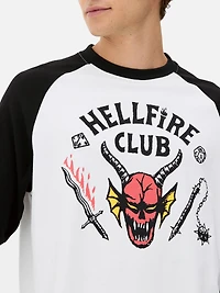 Stranger Things Hellfire Club Raglan T-Shirt