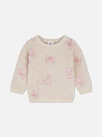 0-24mths | Disney's Minnie Mouse Eyelash Sweater
