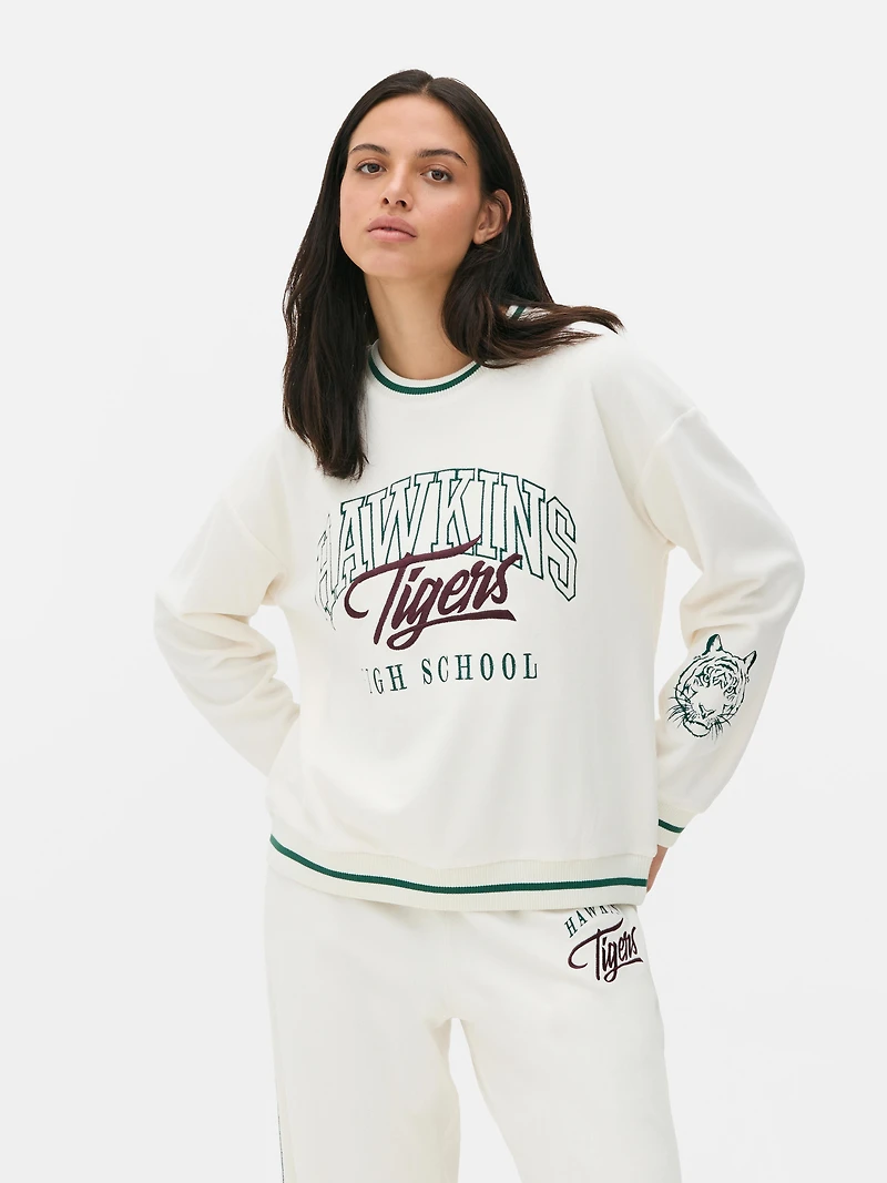 Stranger Things Hawkins Things Pajama Top