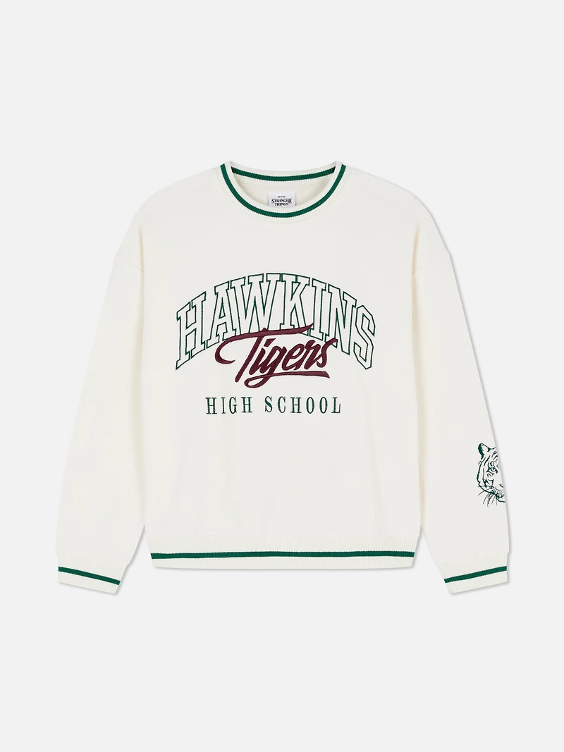 Stranger Things Hawkins Things Pajama Top