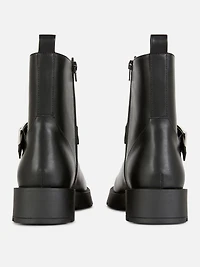 Buckle Detail Biker Boots
