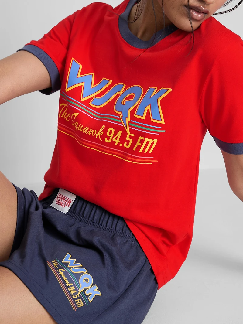 Stranger Things WSQK Shorty Pajamas