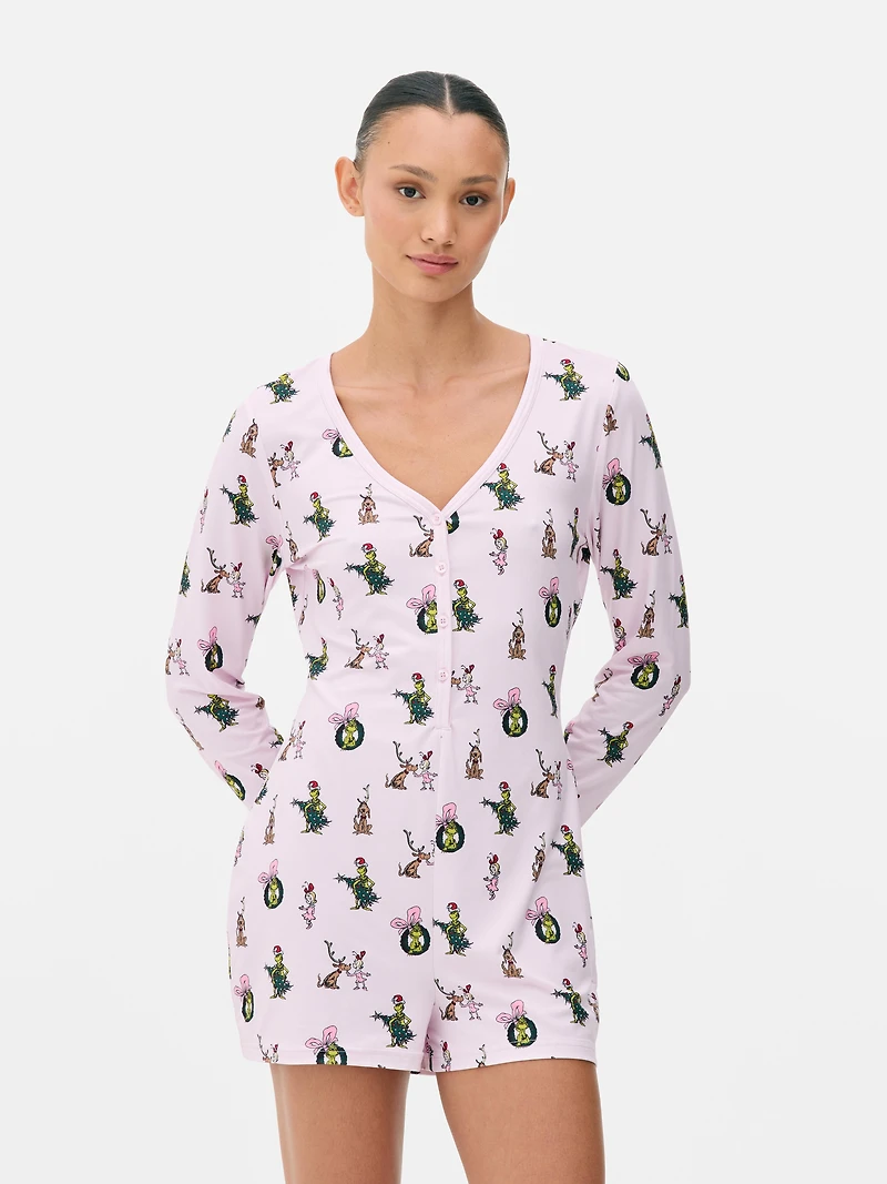 The Grinch Christmas Romper