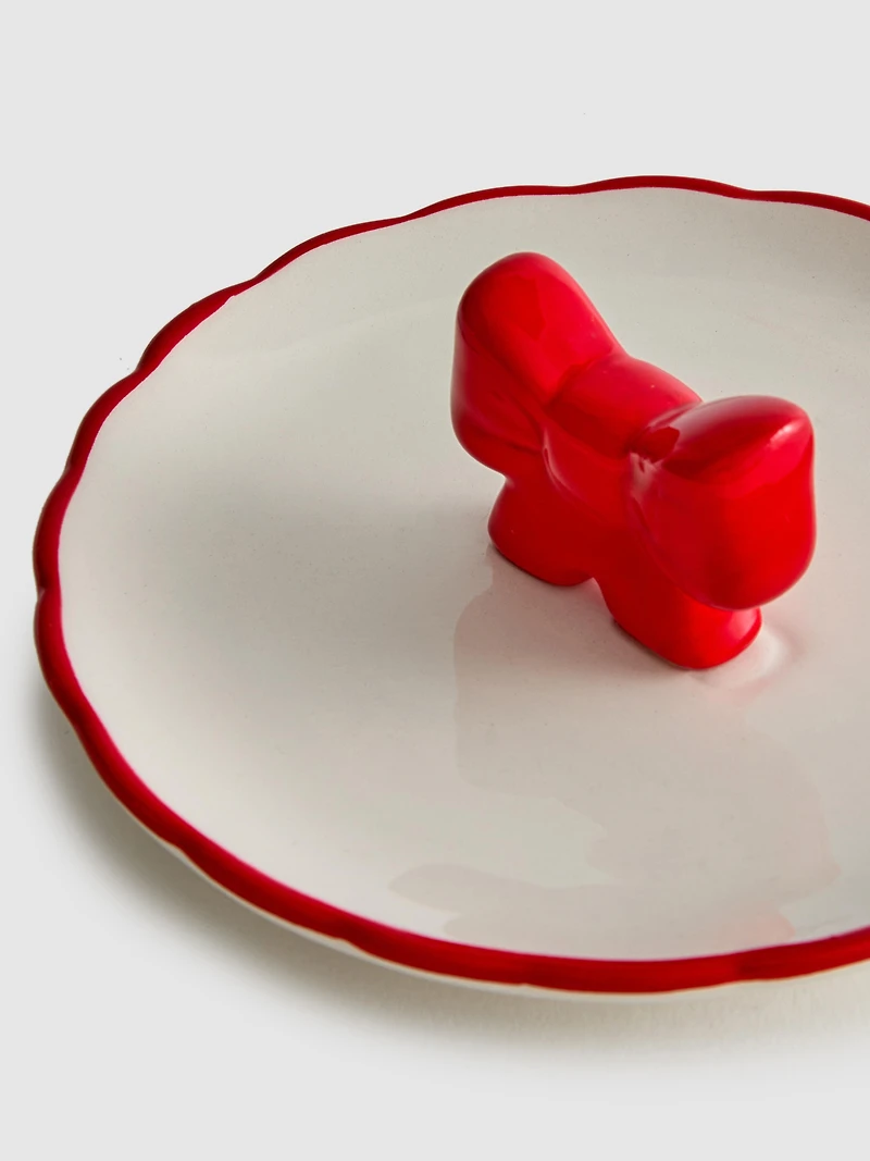 Christmas Bow Trinket Dish