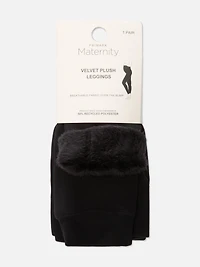 Velvet Plush Maternity Leggings