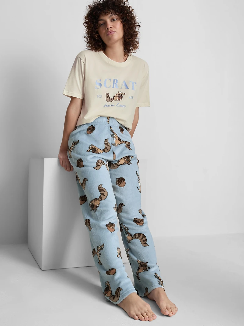 Ice Age Plush Pajama Pants