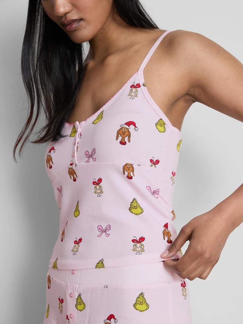 The Grinch Cotton Christmas Shorty Pajamas