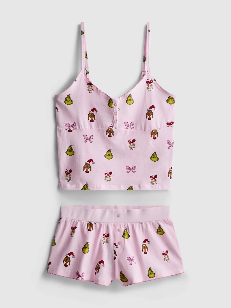 The Grinch Cotton Christmas Shorty Pajamas